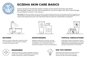 Going back to basics with eczema management