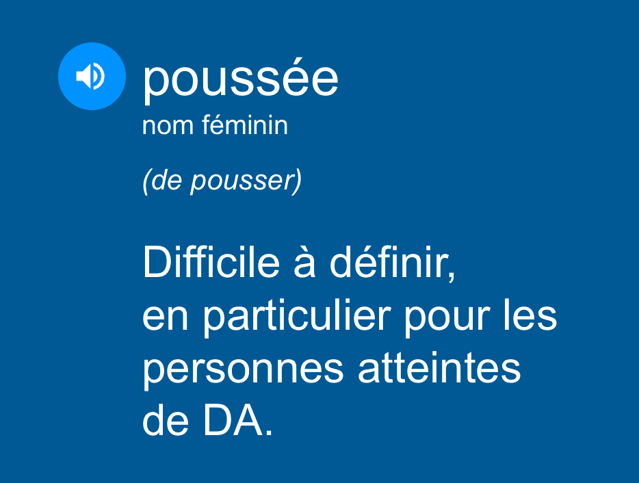 Comprendre les poussées de DA et ce qu’elles signifient pour les patients