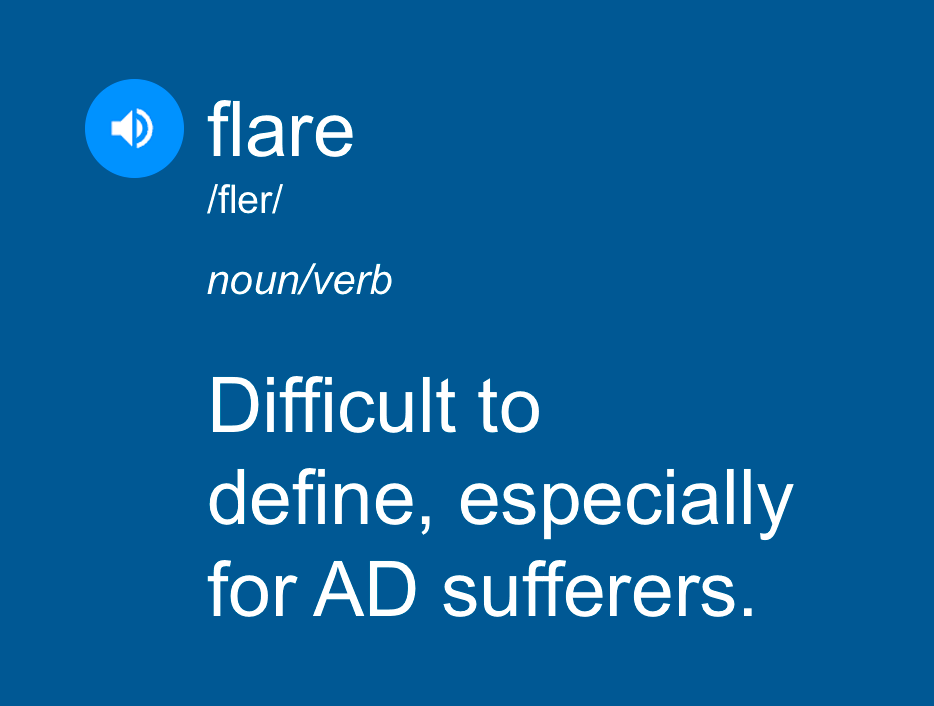 Understanding AD flares – what it means for patients